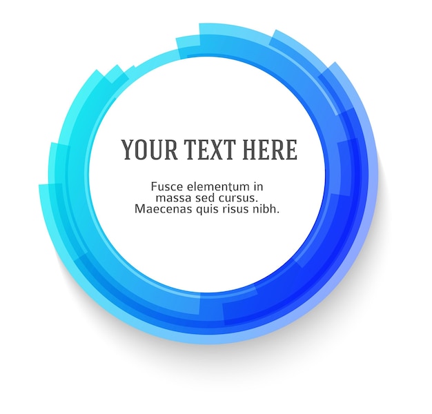 Design element Label blank template Blurry gradient lines circle ring21