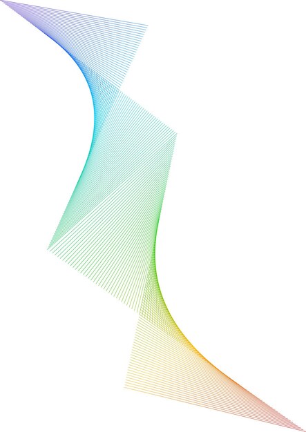 Design element wavy from many parallel lines10