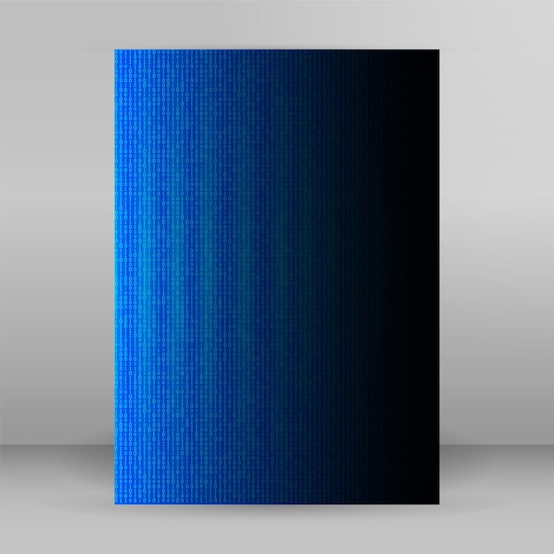 Design elements Binary computer code halftone pattern dark background Vector illustration eps 10 frame with Digital data cryptography texture for technology electronic network algorithm