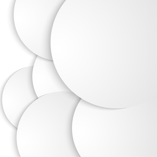 Design elements circular paper cut on white background isolated04