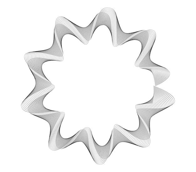 design elements creative art frame border many lines twist circle21