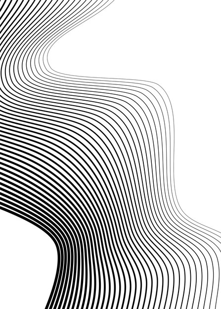 Design elements Curved many streak Abstract Circular logo element on white background isolated Creative band art Vector illustration EPS 10 digital for promotion new product