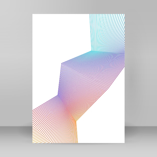 design elements curved sharp corners many streak abstract vertical broken stripes on white background isolated creative band art vector illustration eps 10 black lines created using blend tool