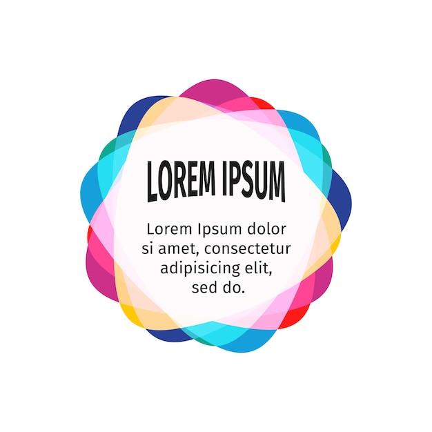 Design elements for the abstract colorful background color triangular stickers with the text web