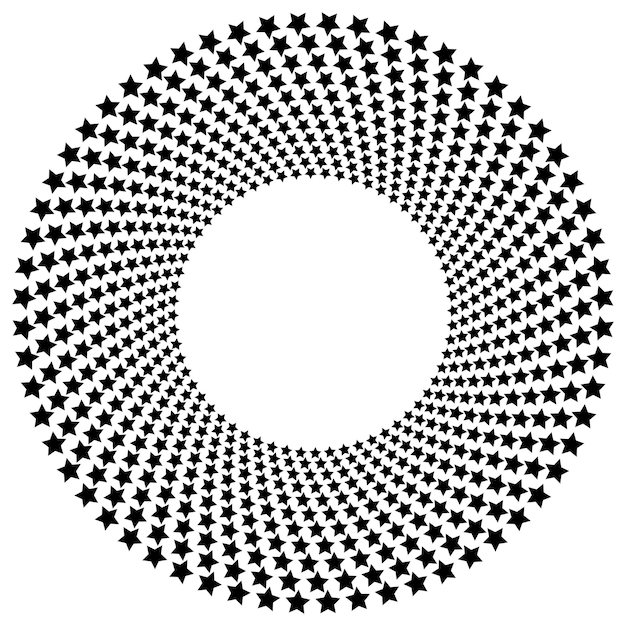 Design elements symbol Editable color halftone frame dot circle pattern on white background Vector illustration eps 10 frame with black random dots Round border Icon using halftone circle dots textu