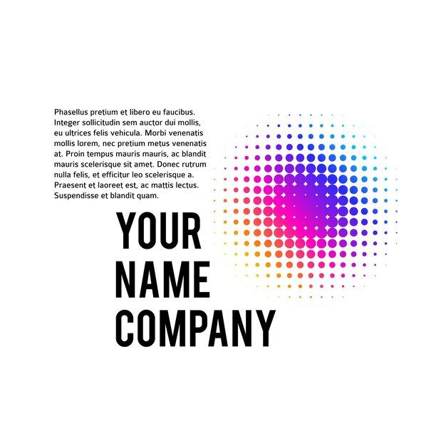 Design elements symbol Editable icon Halftone circle dot pattern colors on white background Vector illustration eps 10 frame with random dots Data graphic form for booklet layout page newsletters