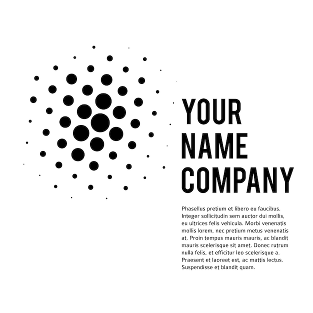 Design elements symbol Editable icon Halftone circle dot pattern colors on white background Vector illustration eps 10 frame with random dots Data graphic form for booklet layout page newsletters