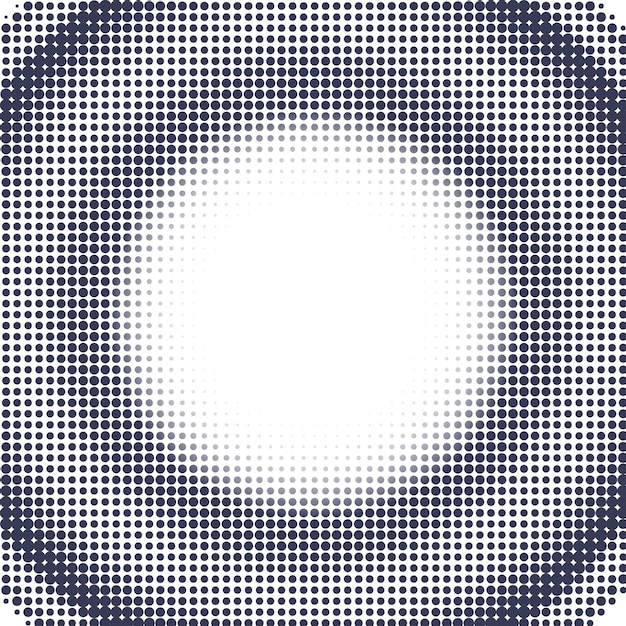 Design elements symbol Editable icon Halftone dot pattern on white background Vector illustration eps 10 frame Round border Icon using halftone dots texture for template brochure