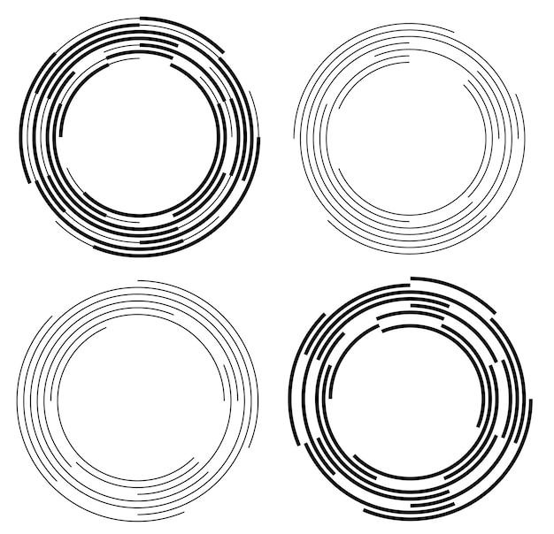 Design elements symbol Editable icon Halftone dot streak pattern on white background Vector illustration eps 10 frame with color random dots Round border Icon using halftone line dots texture
