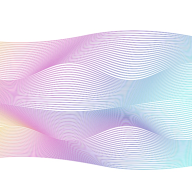 design elements wave of many colors lines abstract wavy stripes on white background creative line art vector illustration eps 10 colourful shiny waves with lines created using blend tool
