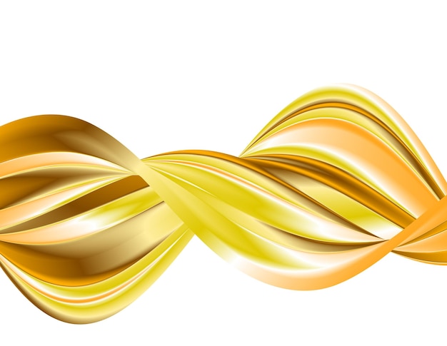 Design elements Wave of many glittering lines circle Abstract glow wavy stripes on white background isolated Vector illustration EPS 10 Glitter waves with lines created using Blend Tool