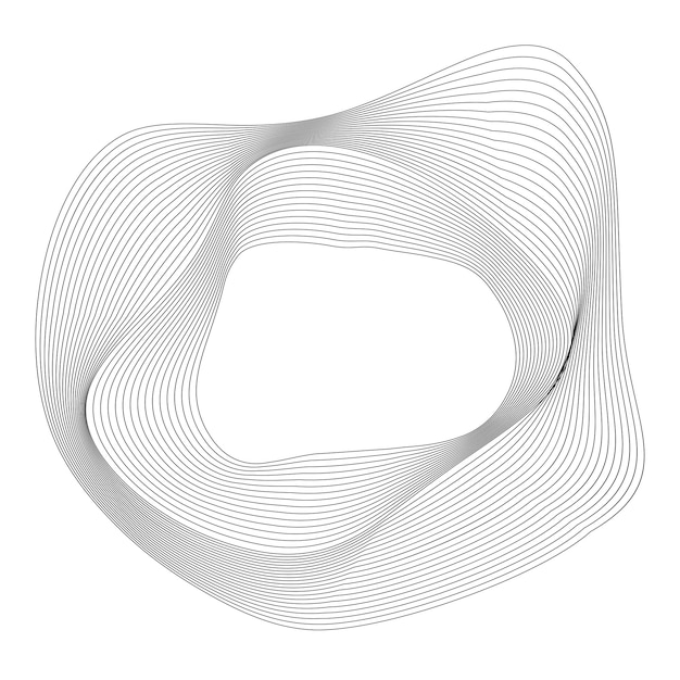 Design elements Wave of many purple lines circle ring Abstract vertical wavy stripes on white background isolated Vector illustration EPS 10 Colourful waves with lines created using Blend Tool