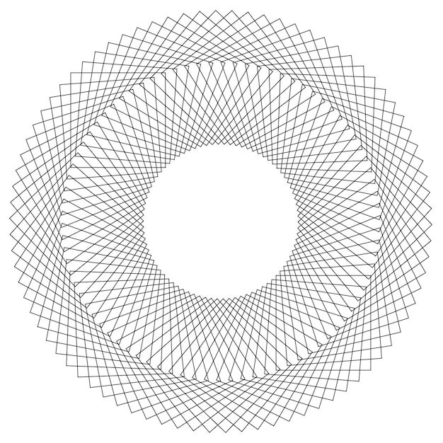 Design elements Wave of many purple lines circle ring Abstract vertical wavy stripes on white background isolated Vector illustration EPS 10 Colourful waves with lines created using Blend Tool