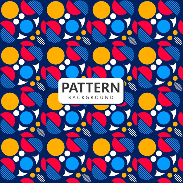 design random patterns with colorful objects