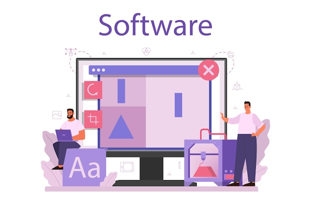 Designer 3D modeling online service or platform.