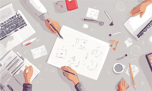 designers collaborating on a prototype creation