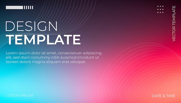 Desing Template Background of gradient lights