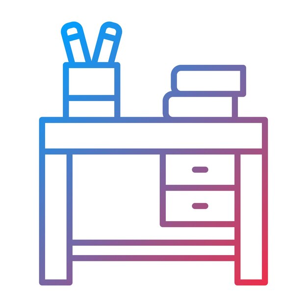 Desk icon vector image Can be used for Family Life