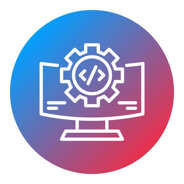 Development Environment icon vector image Can be used for Game Development