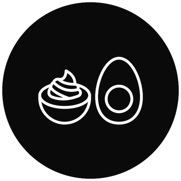 Deviled Eggs vector icon Can be used for World Cuisine iconset