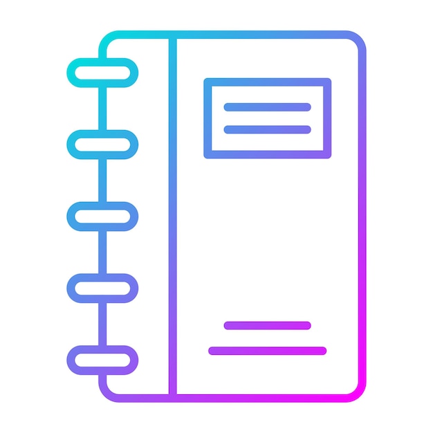 diary vector icon can be used for library iconset