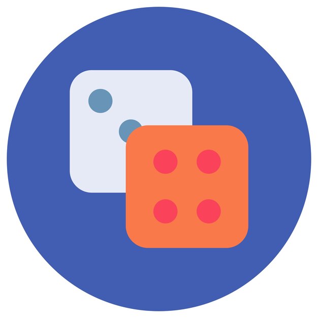 dices flat illustration