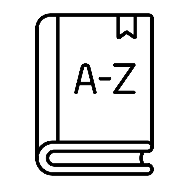 Dictionary Vector Illustration Style