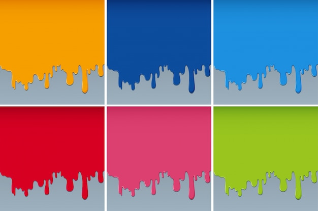 different colors painted on the walls