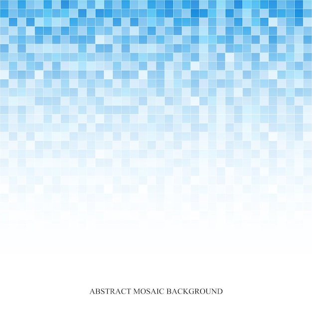 Digital abstract mosaic background Light blue texture