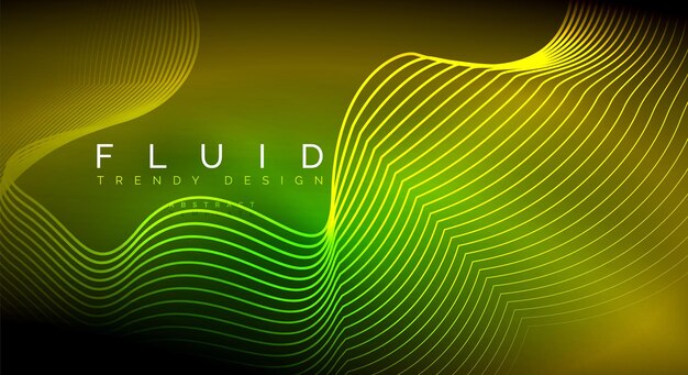 digital flowing wave particles abstract background