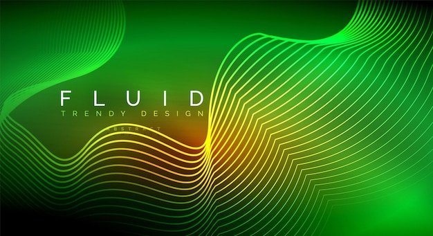 digital flowing wave particles abstract background