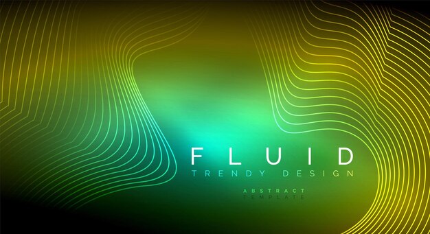 digital flowing wave particles abstract background