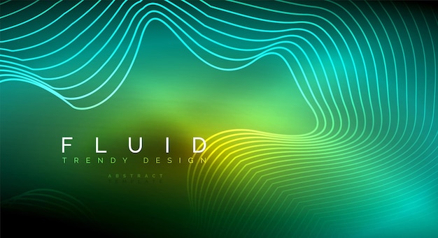 digital flowing wave particles abstract background