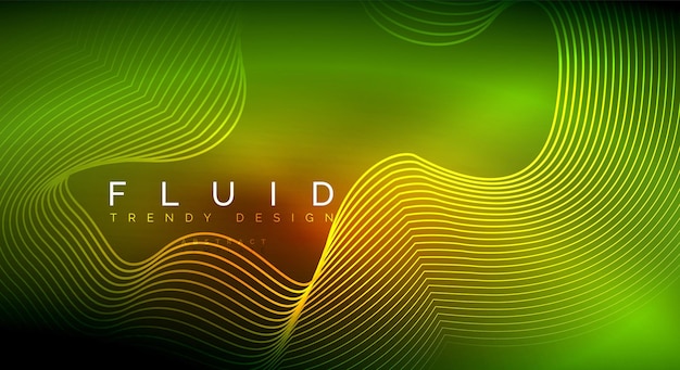 digital flowing wave particles abstract background