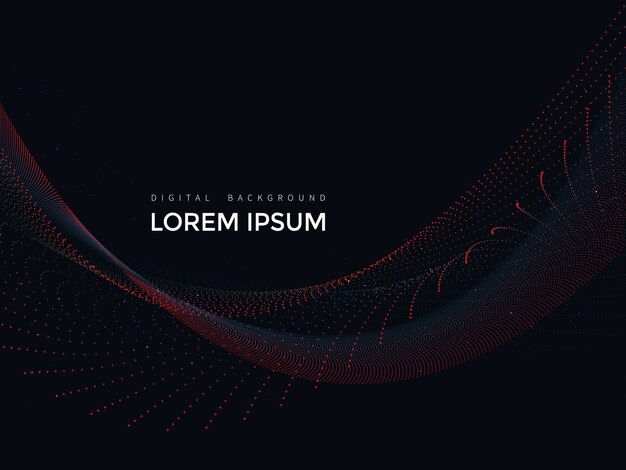 Digital lines on black background, abstract mesh design