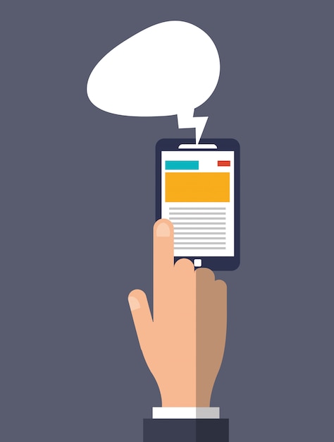 digital messaging related icons image 
