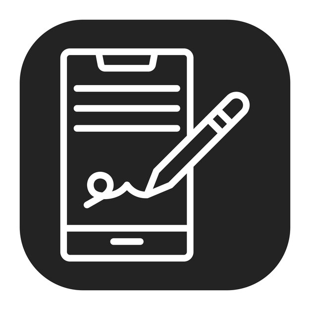 Digital Signature icon vector image Can be used for Safe Payment