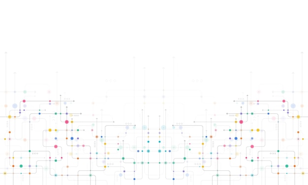Digital technology background Concept with technology line Circuit board background technology