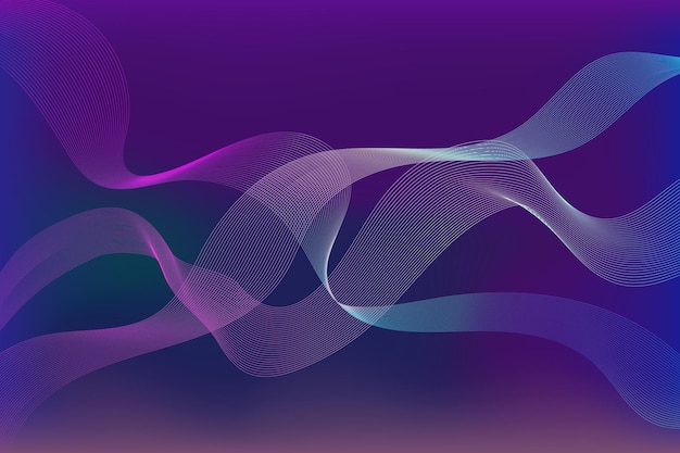 Digital technology banner purple blue background concept with technology light effect