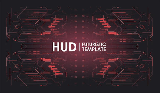 Digital Technology UI Futuristic HUD. Virtual Reality template. Sci-Fi Modern Graphic Layout. Futuristic VR head-up display design. High tech screen. Cyberspace in HUD style.