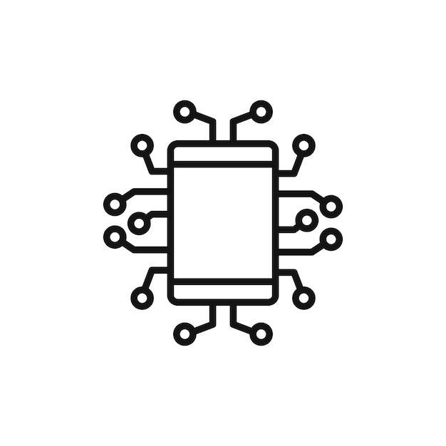 digitalisation icon symbol on white background