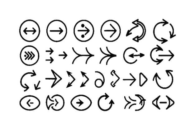 directional arrow symbols