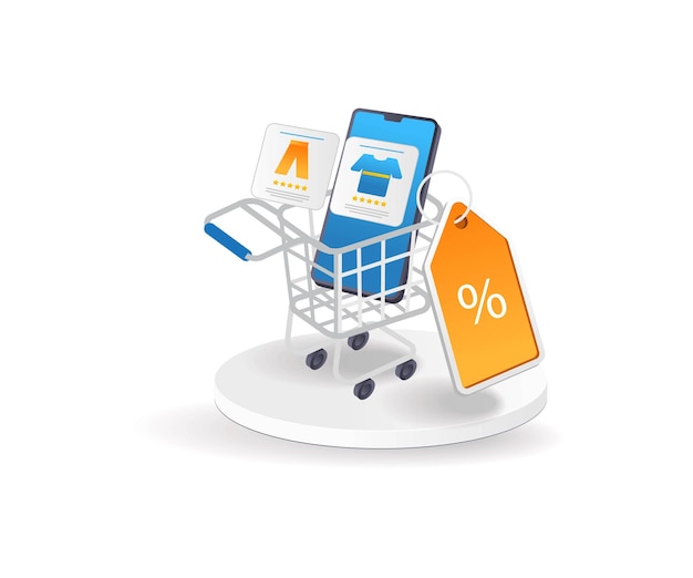 Discount online shopping cart