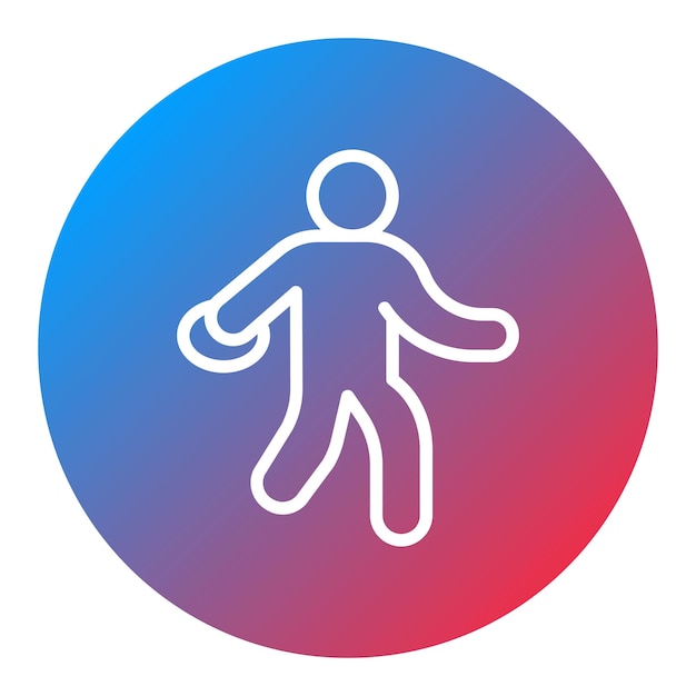 discus throw icon vector image can be used for track and field