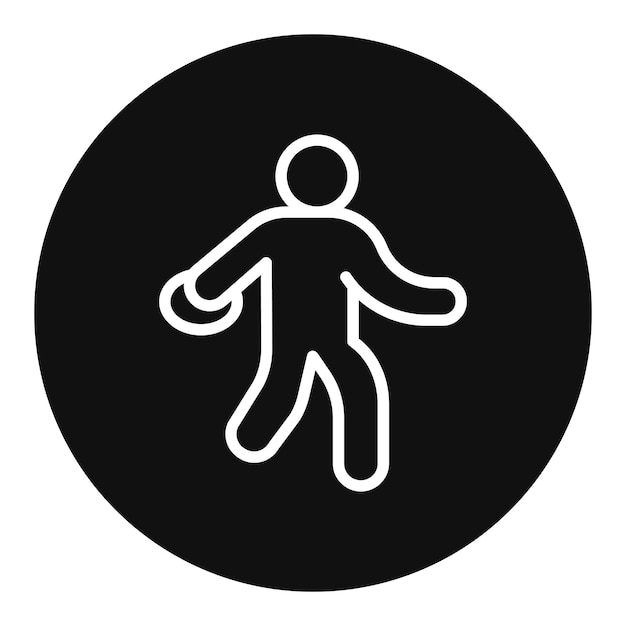 discus throw icon vector image can be used for track and field