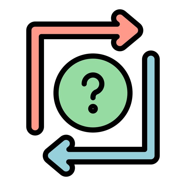 discussion reply icon outline discussion reply vector icon color flat isolated