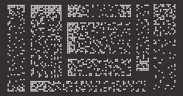 dispersed dotted pattern flat halftone mosaic textures
