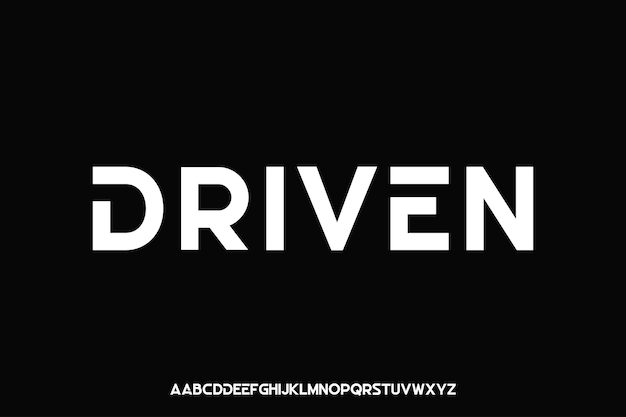 Display alphabet font vector design suitable for headline poster logo magazine and many more