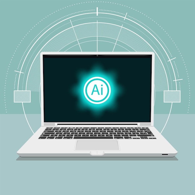 Displayed on laptop screen Vector illustration