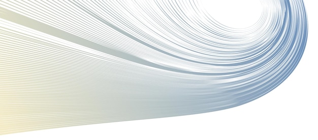 Distorted and deformed lines vector abstract background curvature of space 3D linear flow curve shape science fiction